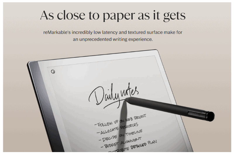 ReMarkable 2: As close to paper as it gets